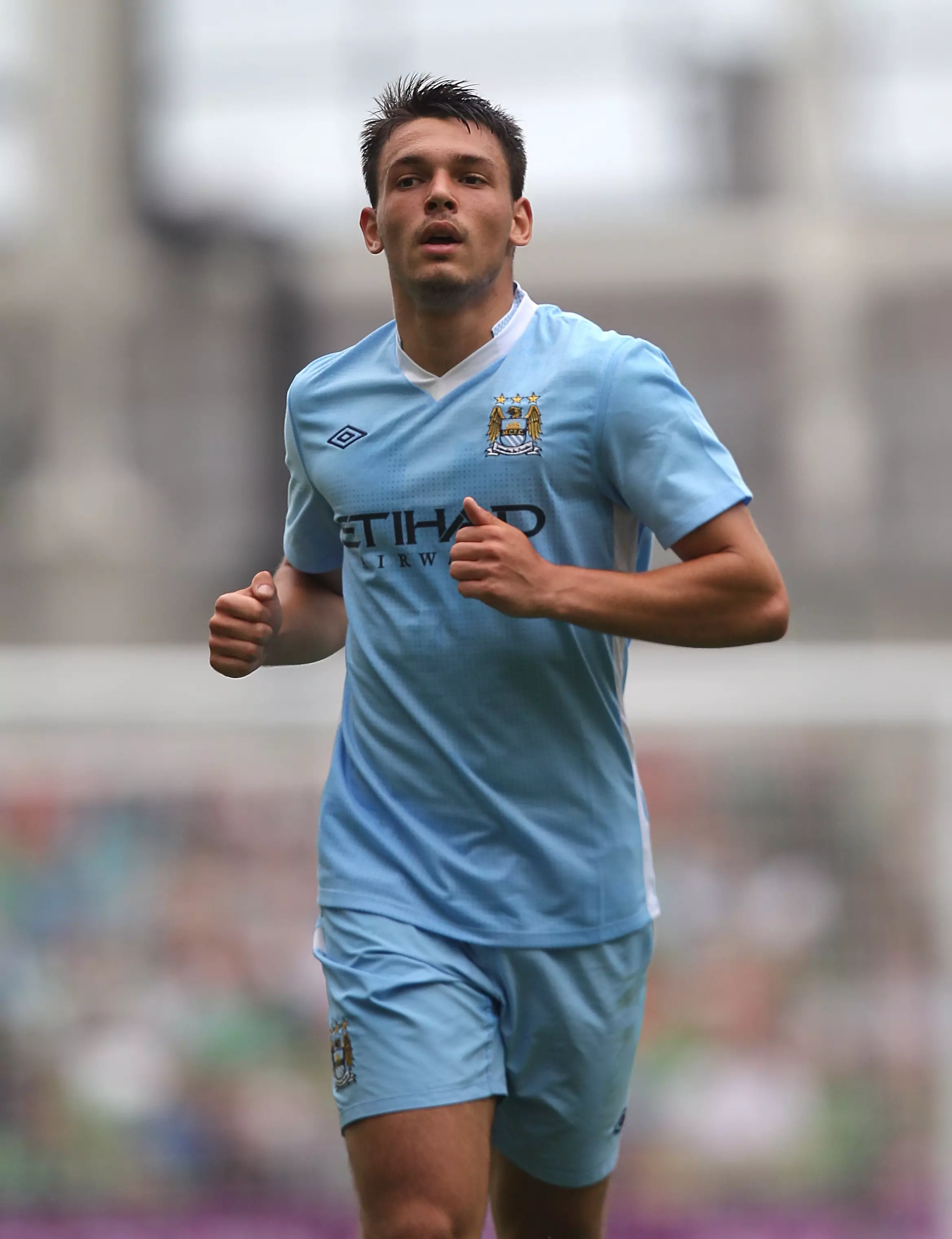 Veseli featured for Manchester City's youth teams before making the move to Manchester United in January, 2012. Image: PA
