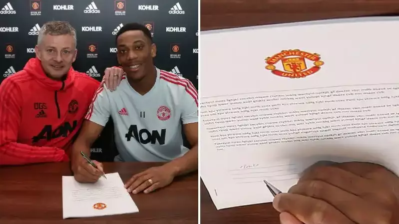 Manchester United Fan Spots Strange Thing About Anthony Martial Contract