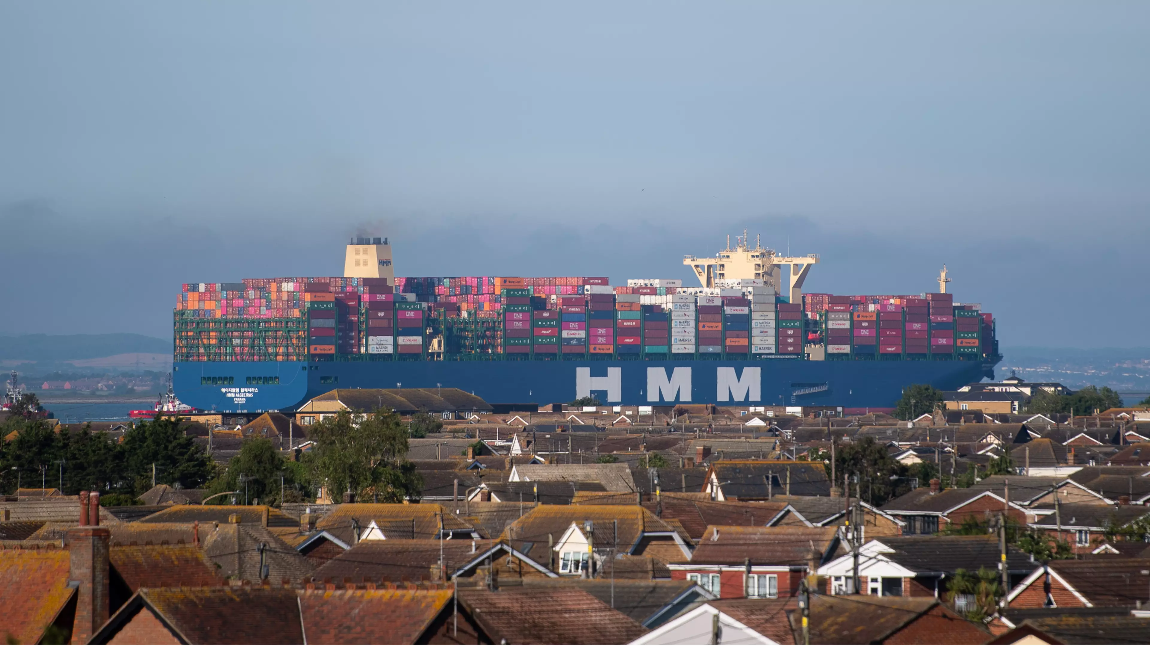 World's Largest Container Ship Arrives In The UK For The First Time