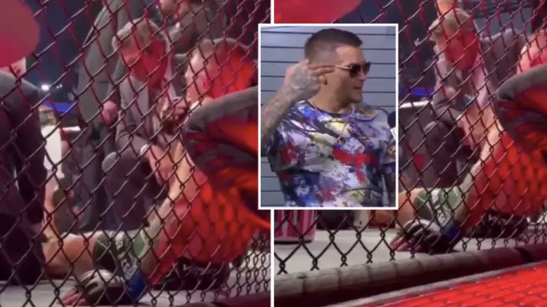 Footage Shows Conor McGregor Appearing To Tell Dustin Poirier And His Wife He Will Kill Them 'In Their Sleep'