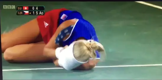 WATCH: Martina Hingis Smashes Ball Into Opponent’s Face During Olympic Match