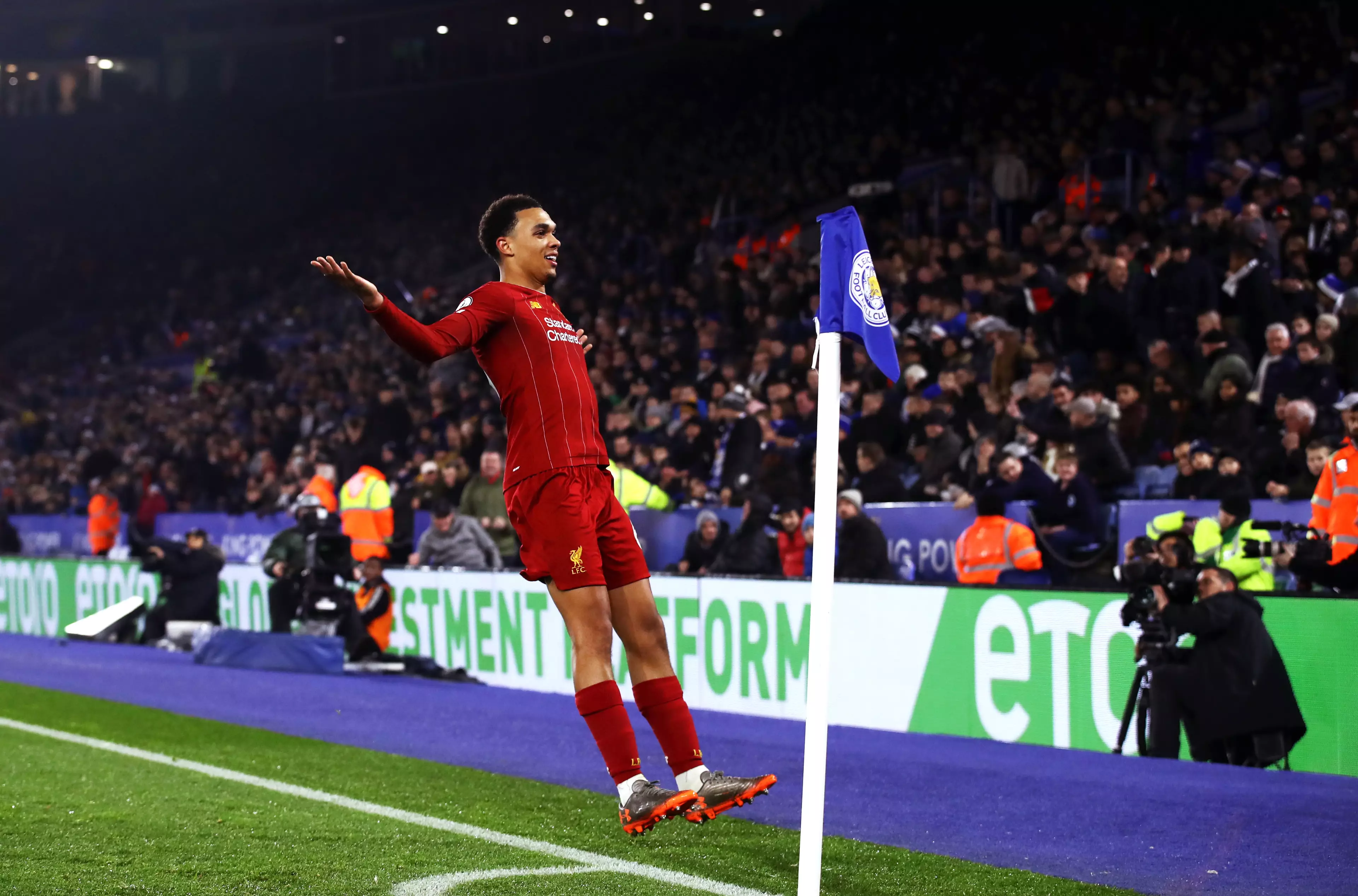 Trent Alexander-Arnold put on a masterclass as Liverpool thrashed Leicester