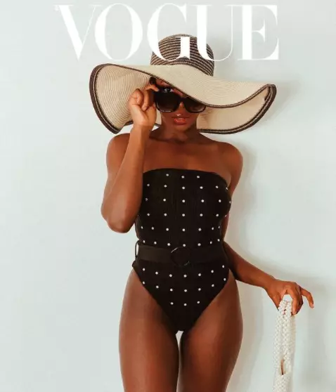 Kaz Kamwi on the cover of Vogue magazine (