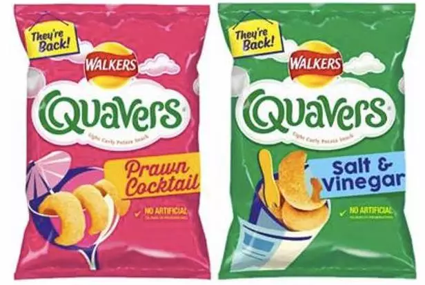 Walkers recently announced its prawn cocktail and salt and vinegar flavoured Quavers have returned (