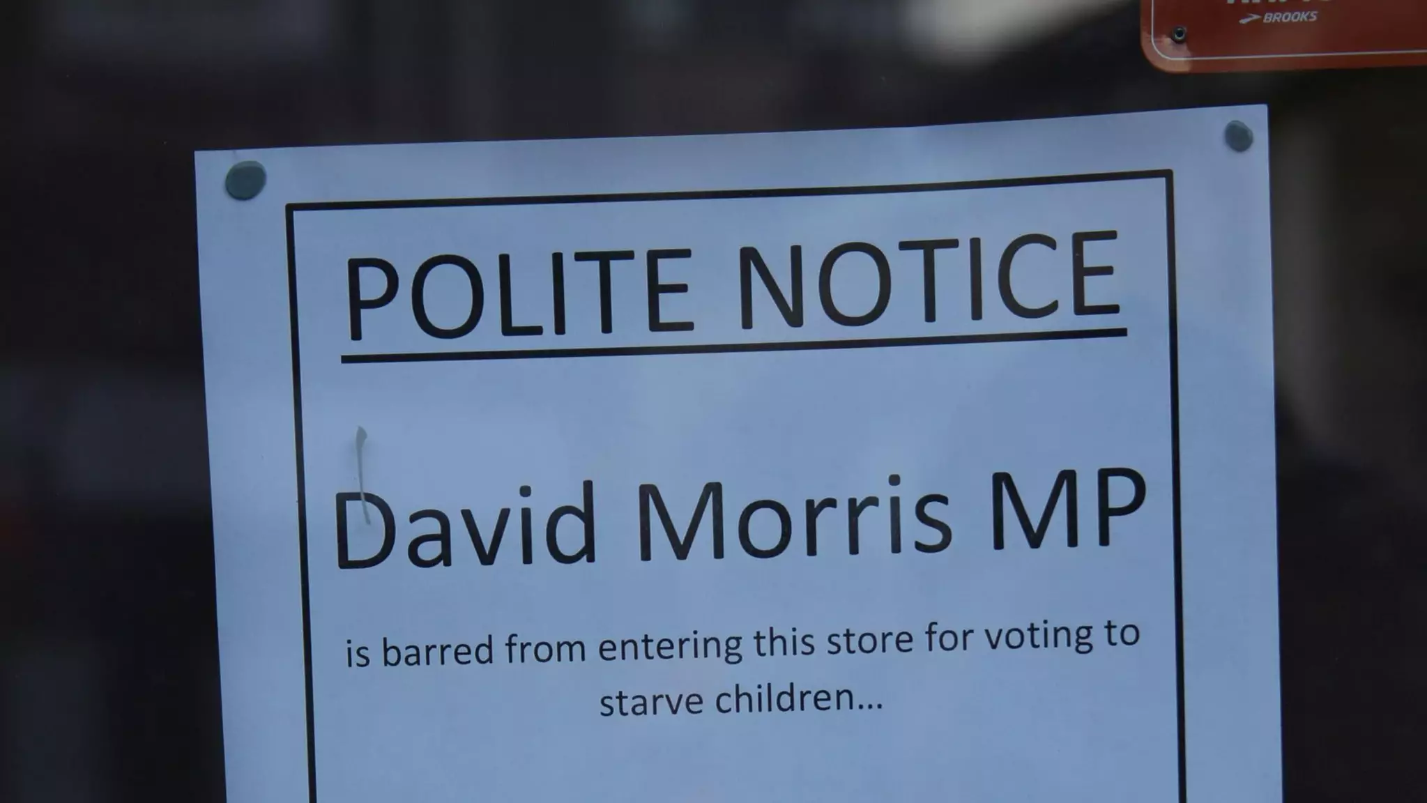 Shop Bans Local MP For Voting Against Free Meals For Kids In School Holidays