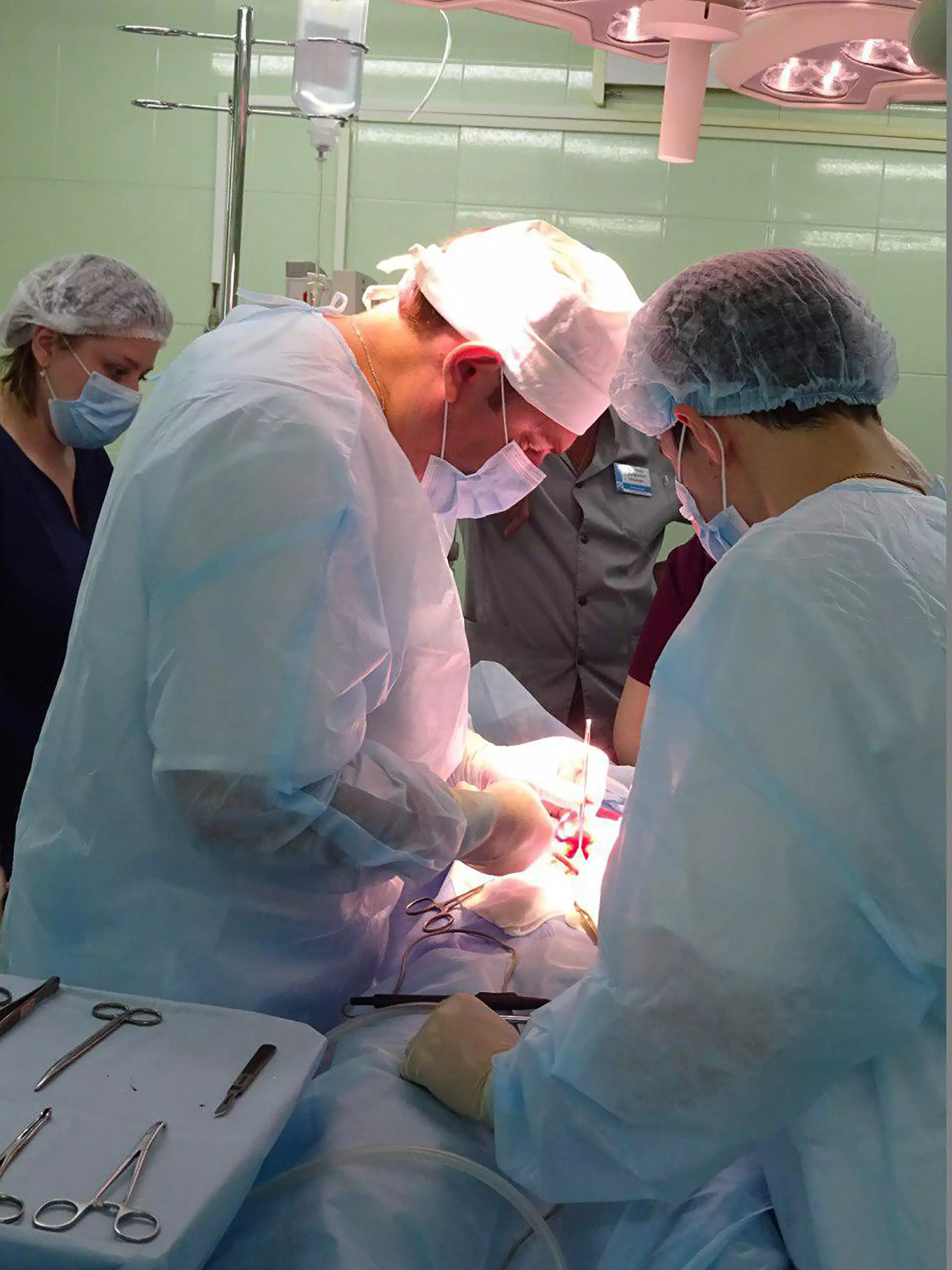 Doctors performed urgent surgery on the girl.