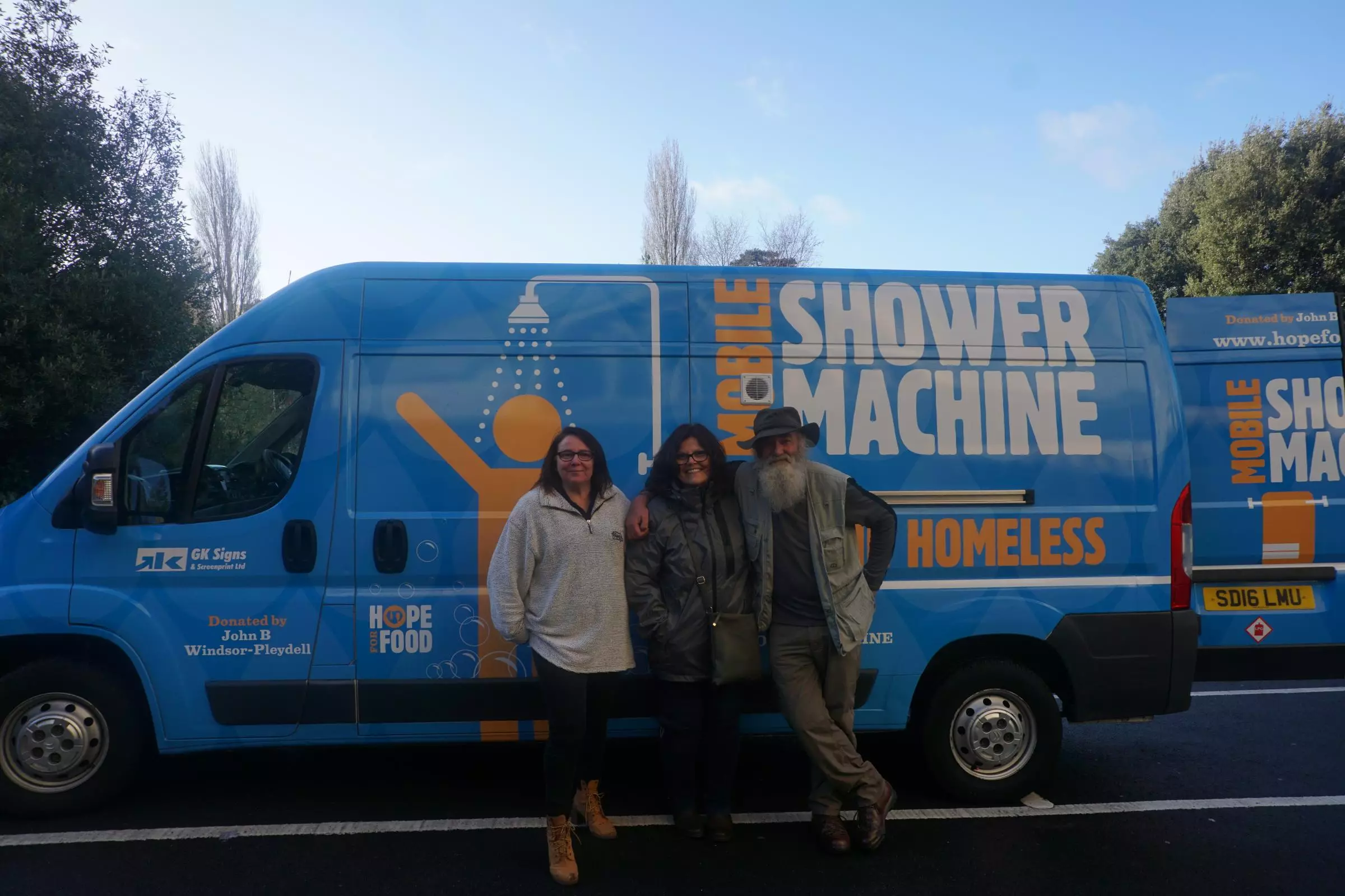 'The Shower Machine' will enable homeless people to wash while they clean their clothes.