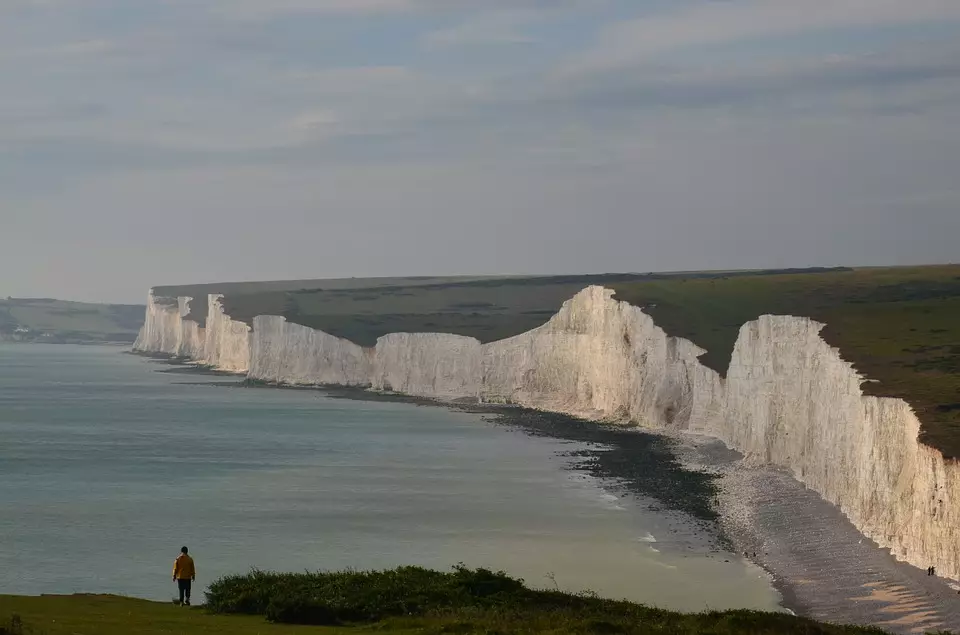 The Seven Sisters cliffs in Sussex.