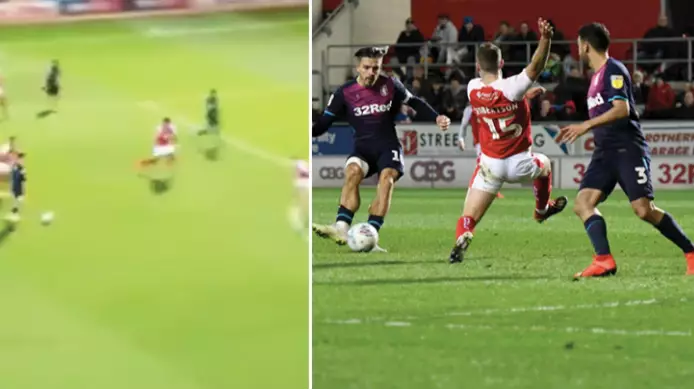 Jack Grealish Scores Lionel Messi Esque Goal In Villa Win At Rotherham