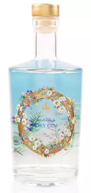 The Buckingham Palace premium small-batch London dry gin, priced at £40 (