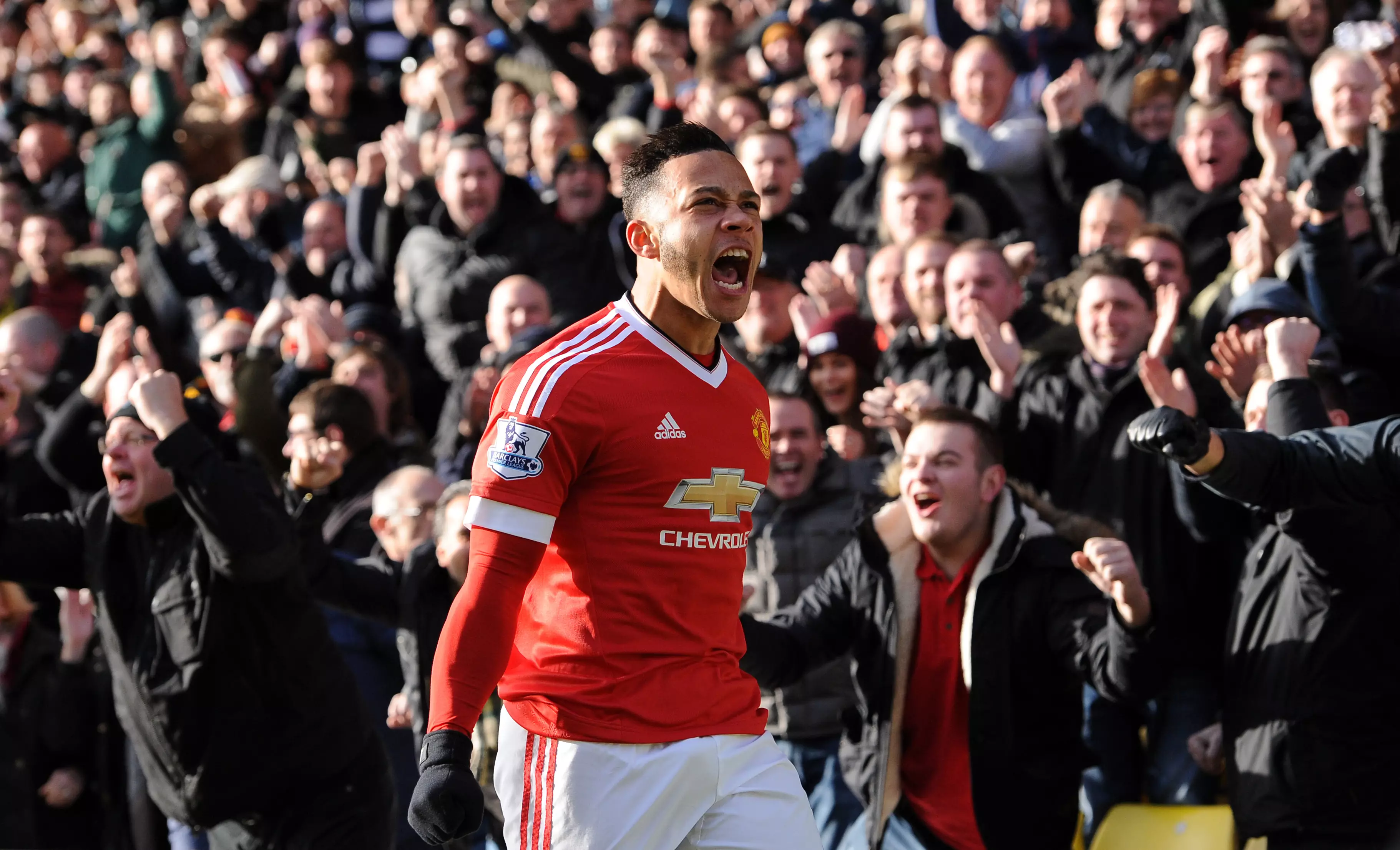 Depay had some success in England. Image: PA Images