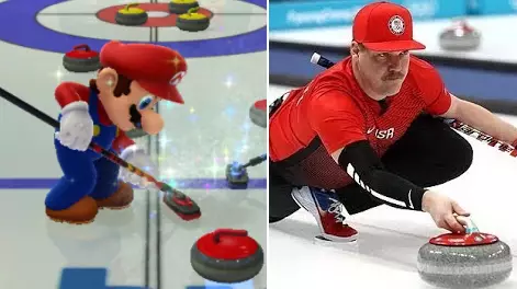 U.S Olympic Curler Is The Spitting Image Of Super Mario 