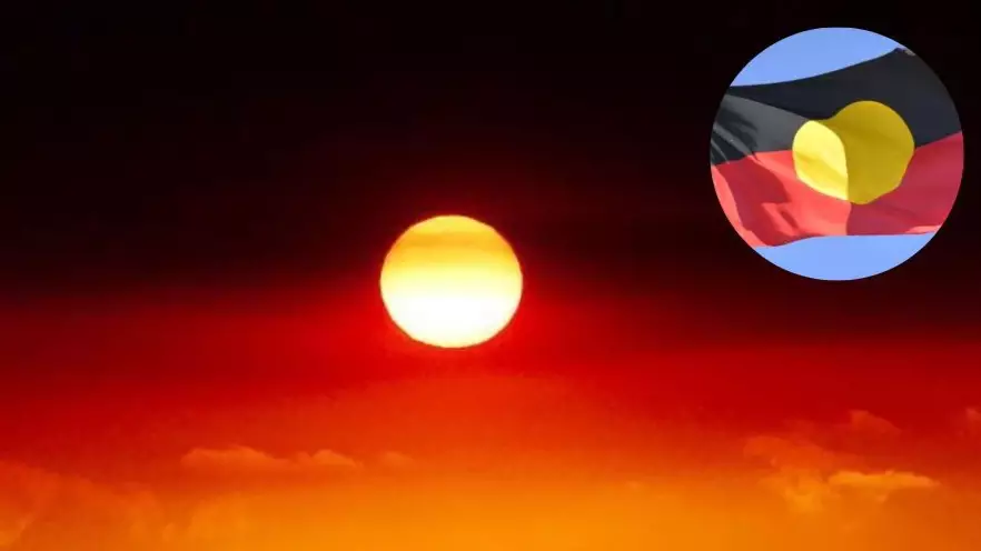 Australian Sky Resembles Aboriginal Flag As Bushfires Create Red Hue