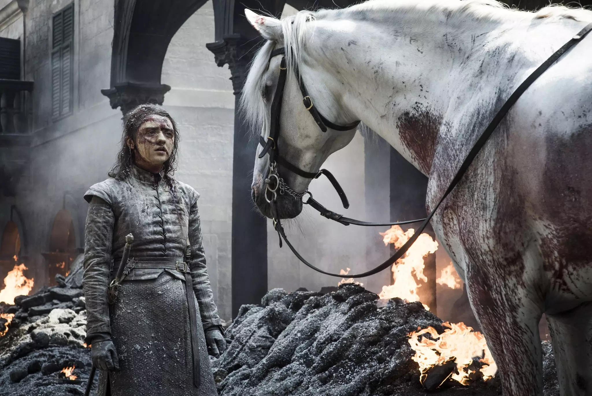 Arya and the horse in episode five.