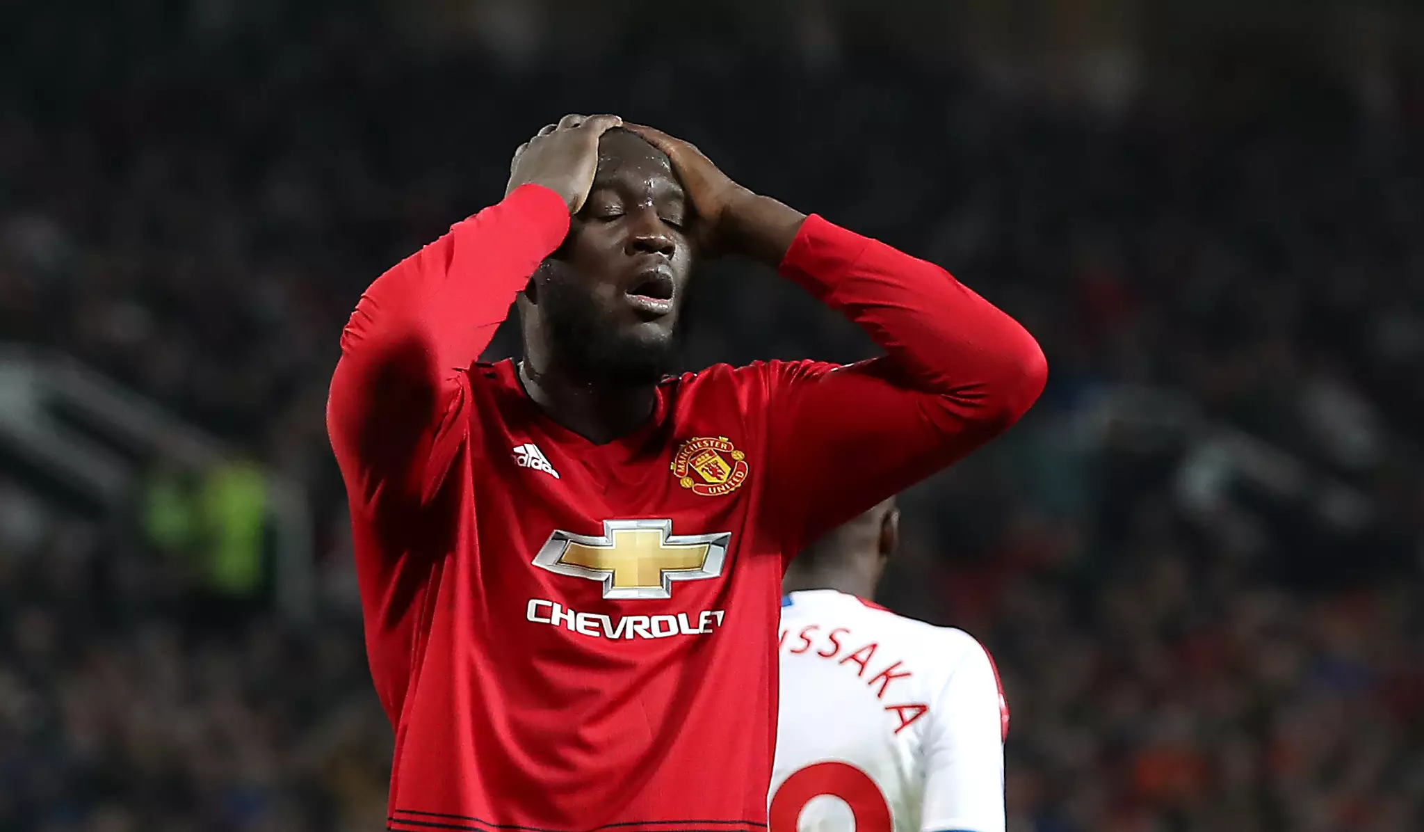 Lukaku had another frustrating day yesterday. Image: PA Images