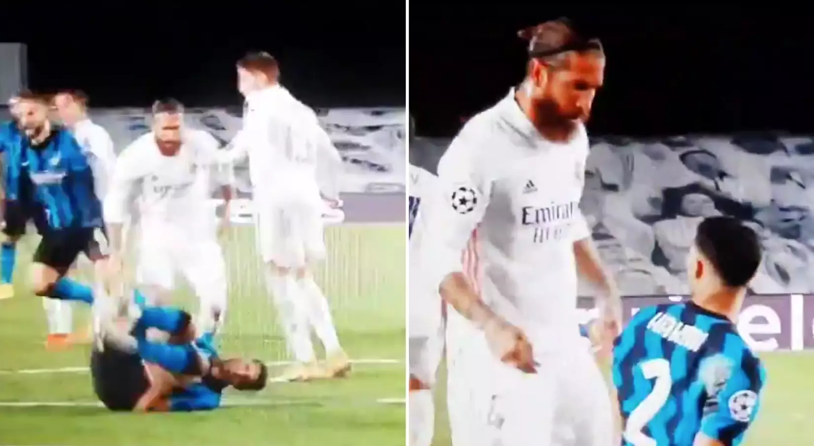Real Madrid Defender Sergio Ramos Caught On Camera Tearing Into Former Teammate Achraf Hakimi