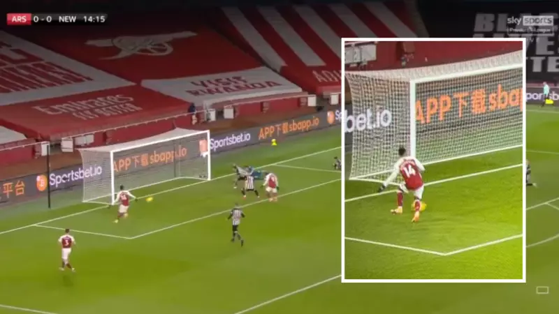 Pierre-Emerick Aubameyang Comes Up With Miss Of The Season Against Newcastle