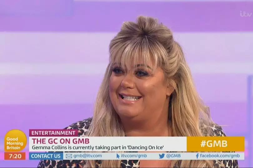 Gemma Collins appeared on Good Morning Britain today.