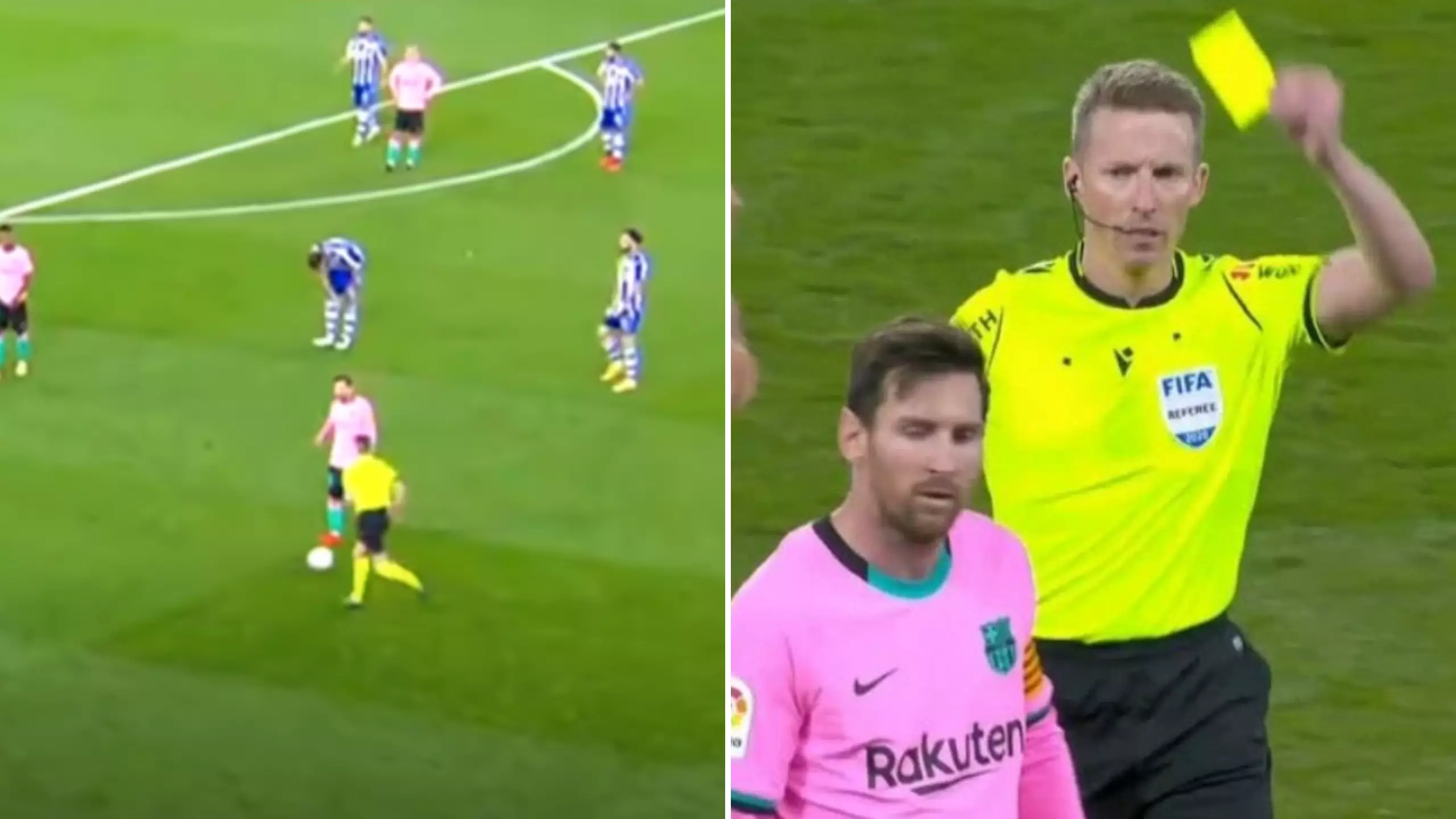 Lionel Messi Kicks Ball Towards Referee In Rage During Alaves Vs Barcelona - Avoids A Red Card
