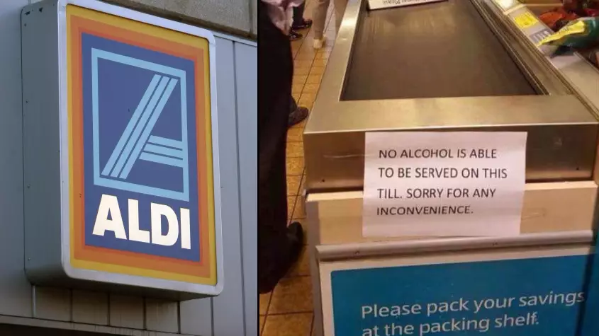 Man Vows Never To Shop At Aldi Again As He Can't Buy Alcohol