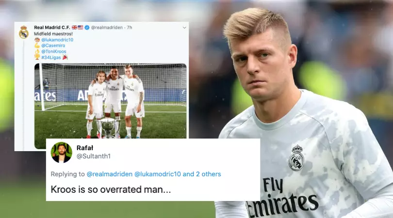 Toni Kroos Replies To Fan On Twitter Who Called Him "So Overrated"