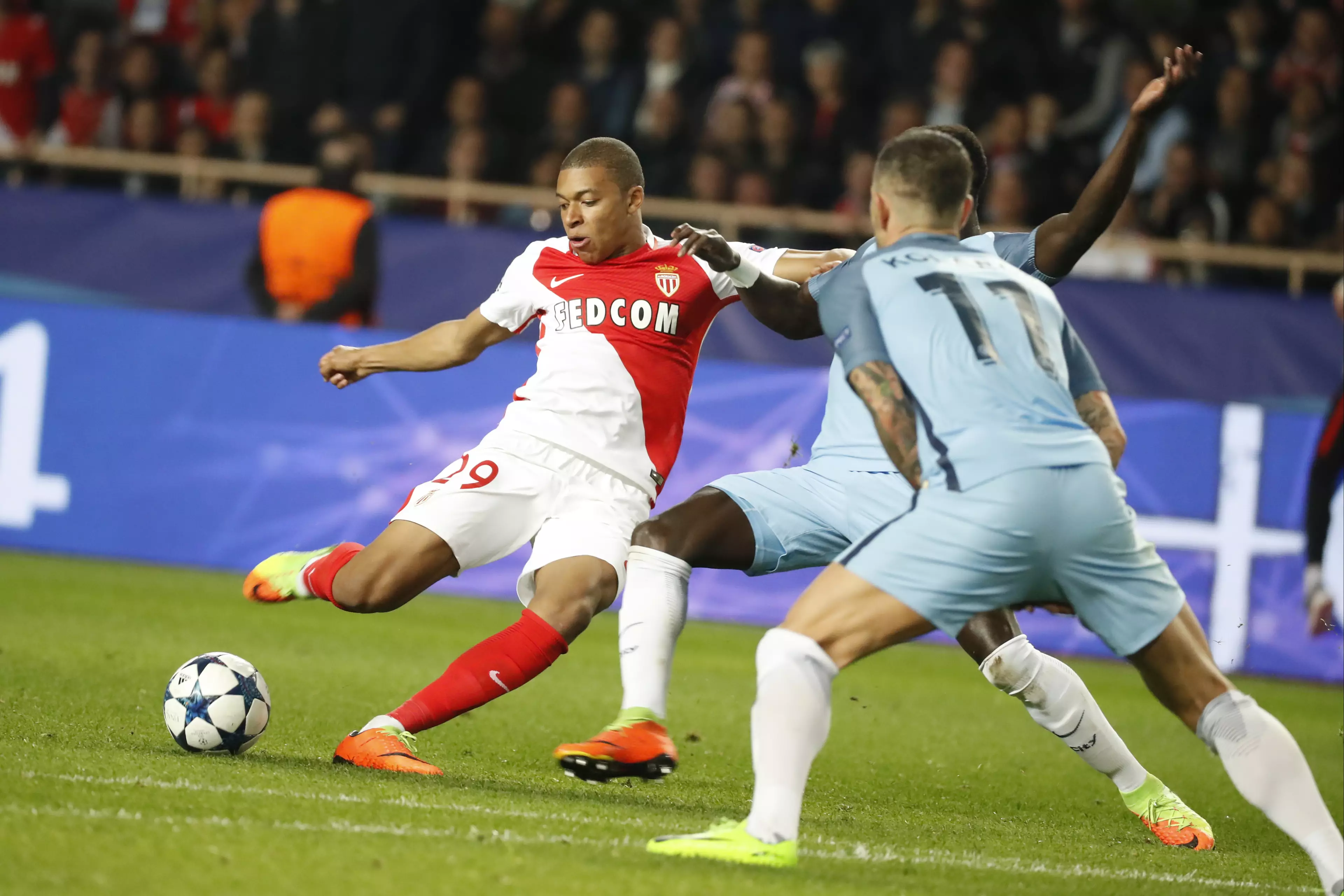 Mbappe burst onto the scene against Manchester City in 2017 and was expected to join Real then. Image: PA Images