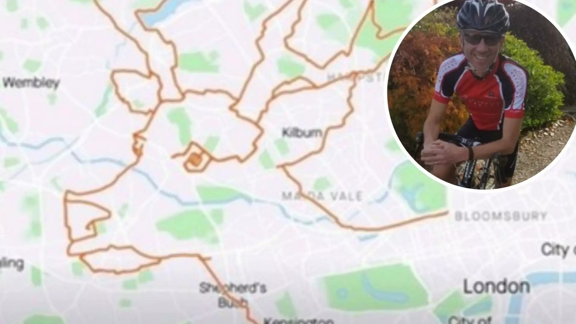 Cyclist Takes Nine Hours To Create Reindeer Picture On Strava Map