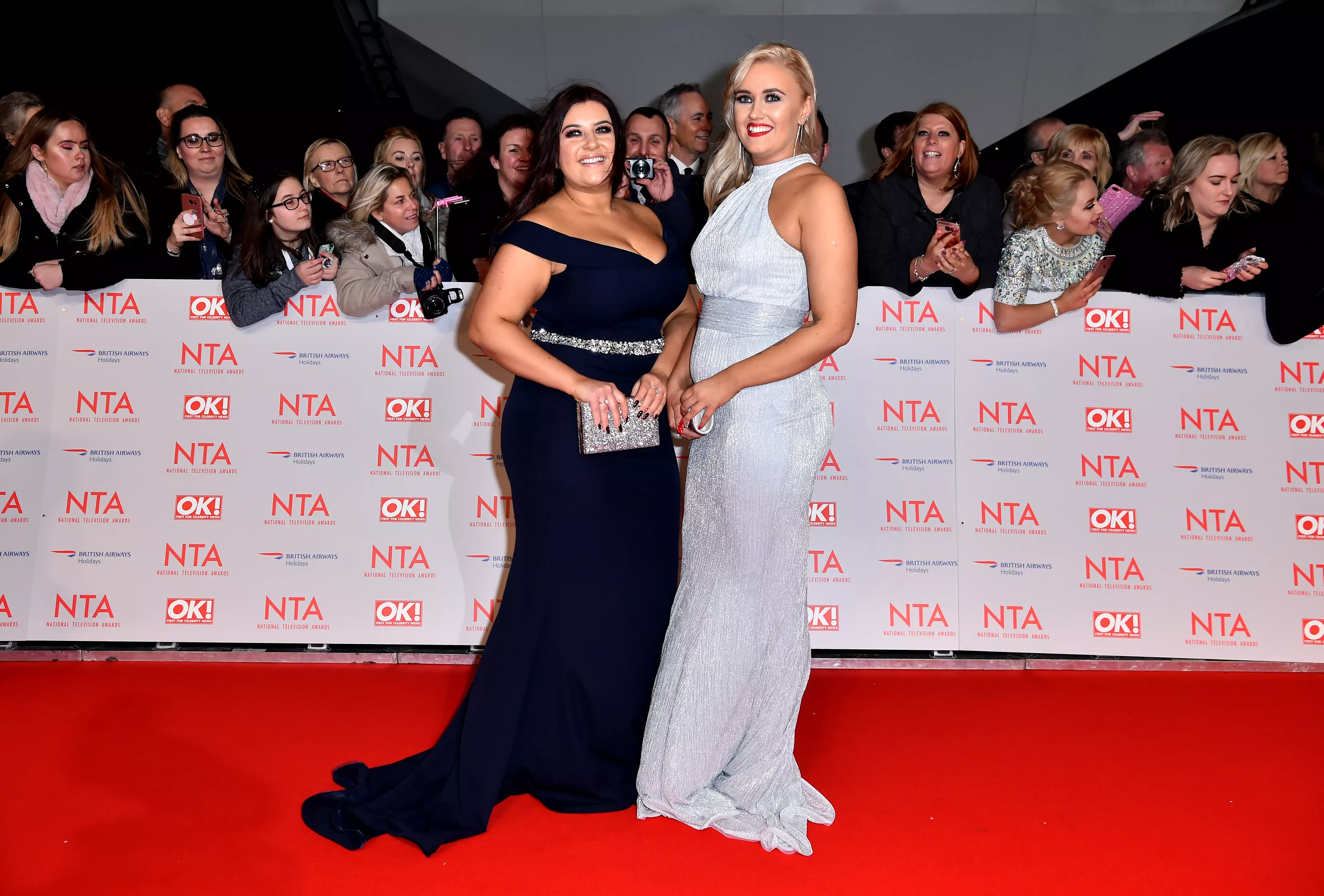 The sisters from Leeds at the National Television Awards.
