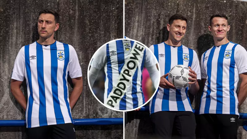 Paddy Power Reveal Real Huddersfield Shirt With No Logo On It At All