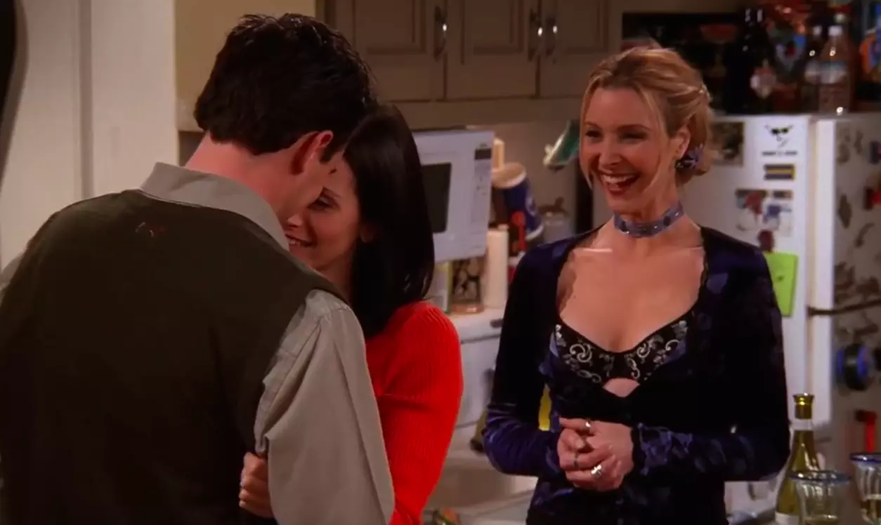 Monica and Chandler's romance is outed (