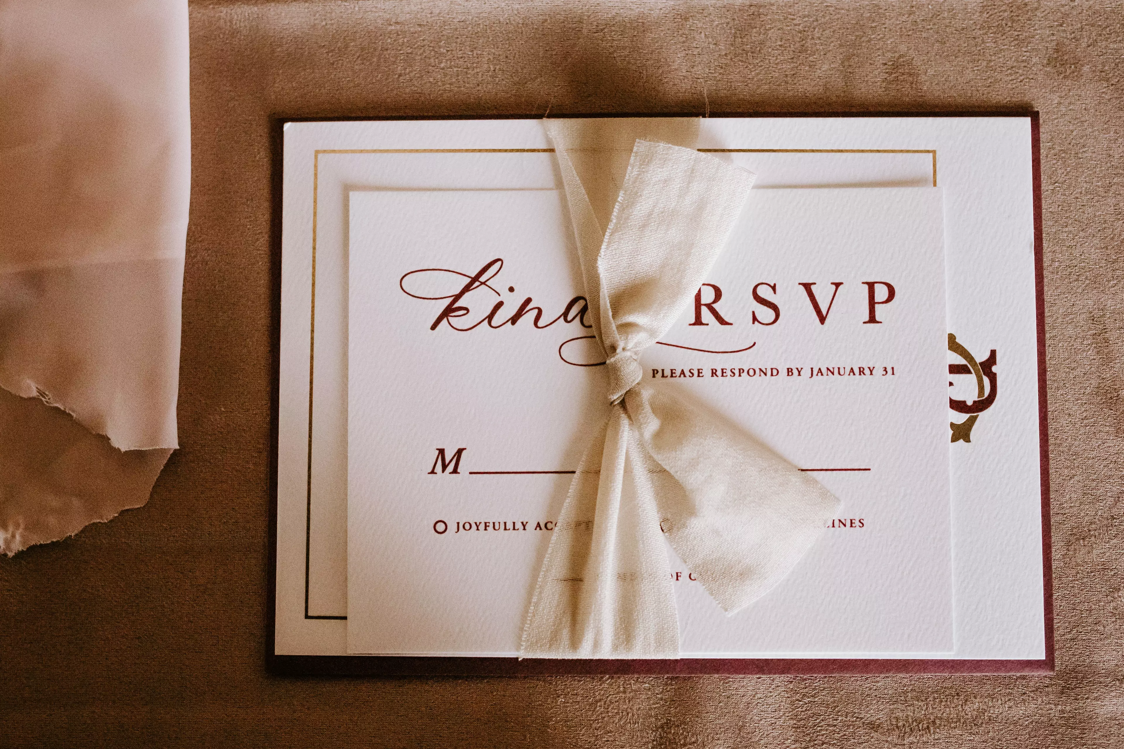 The bride decided to snub the RSVP (