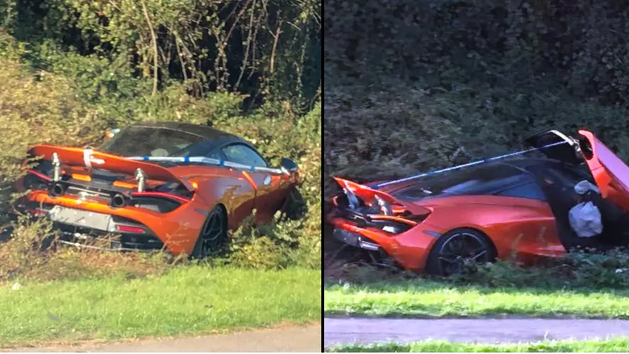 £250k McLaren Found Completely Written-Off In Bush On Dual Carriageway