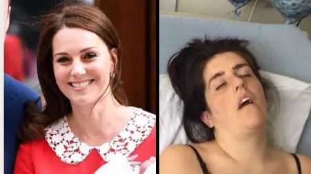 Woman Are Sharing Hilarious Comparison Photos Of Themselves Vs Kate After Giving Birth