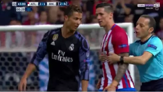 WATCH: Cristiano Ronaldo Laughs Off Fernando Torres Shoving Him