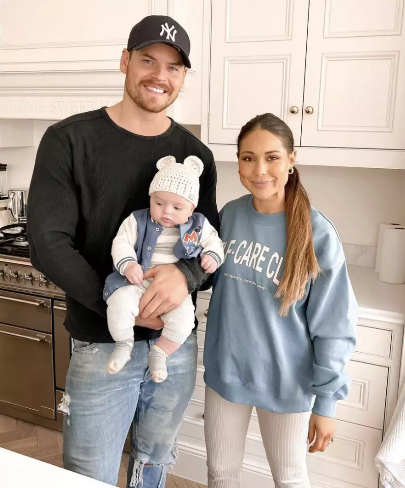 Louise welcomed baby Leo last year (