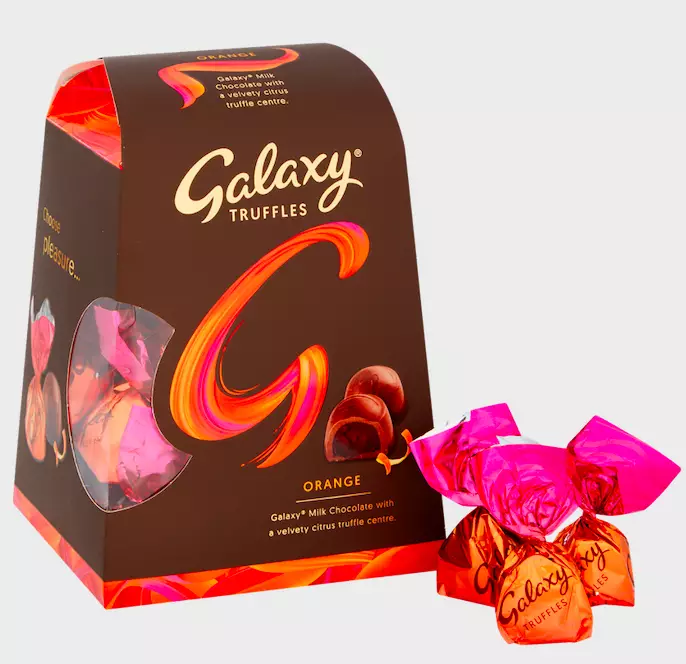 Galaxy orange truffles have also been introduced (