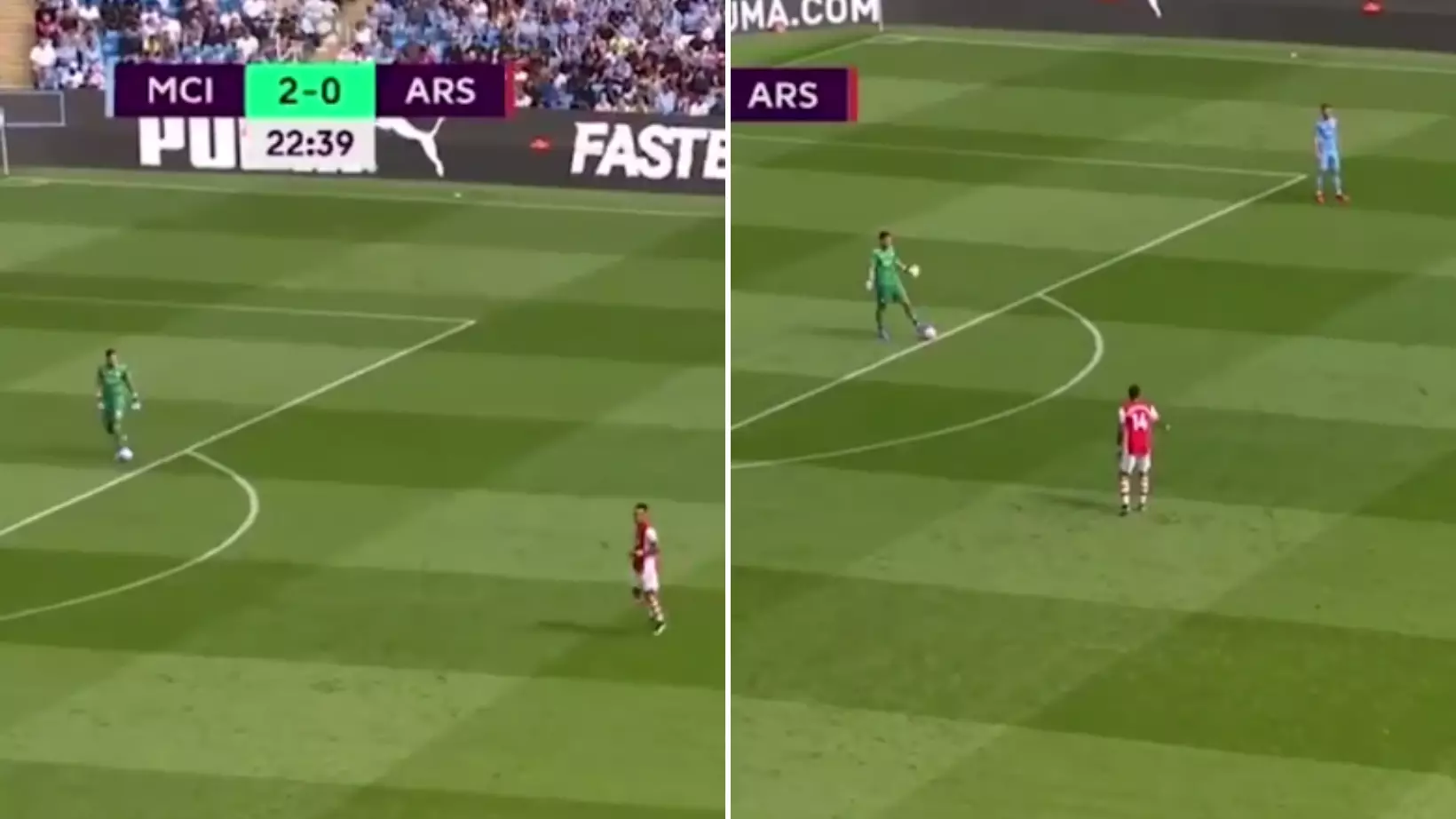 Damning Video Of Arsenal's 'Pressing' Against Man City Goes Viral