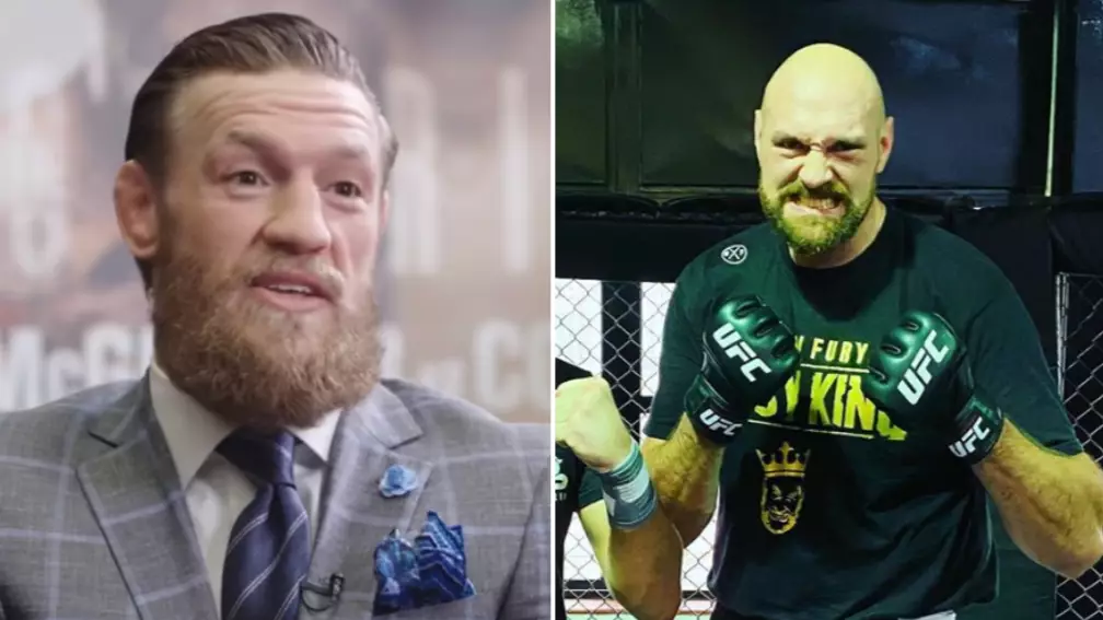 Conor McGregor Hilariously Reacts To Tyson Fury's MMA Training Claim