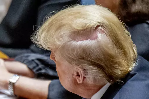 A lot of time has gone into making Trump's hair as it is.