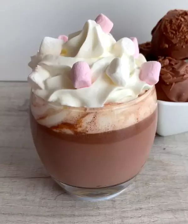 Add cream, marshmallows - or whatever topping you fancy (