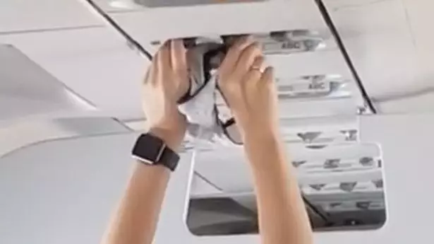 Woman Filmed Drying Underwear Under Air Vent On Packed Flight