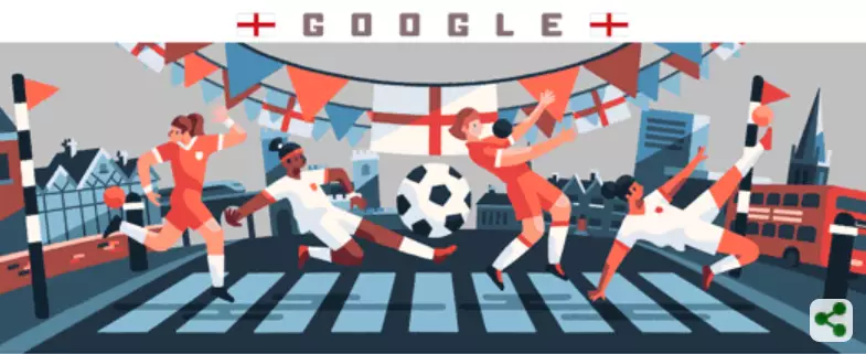 England's Google Doodle