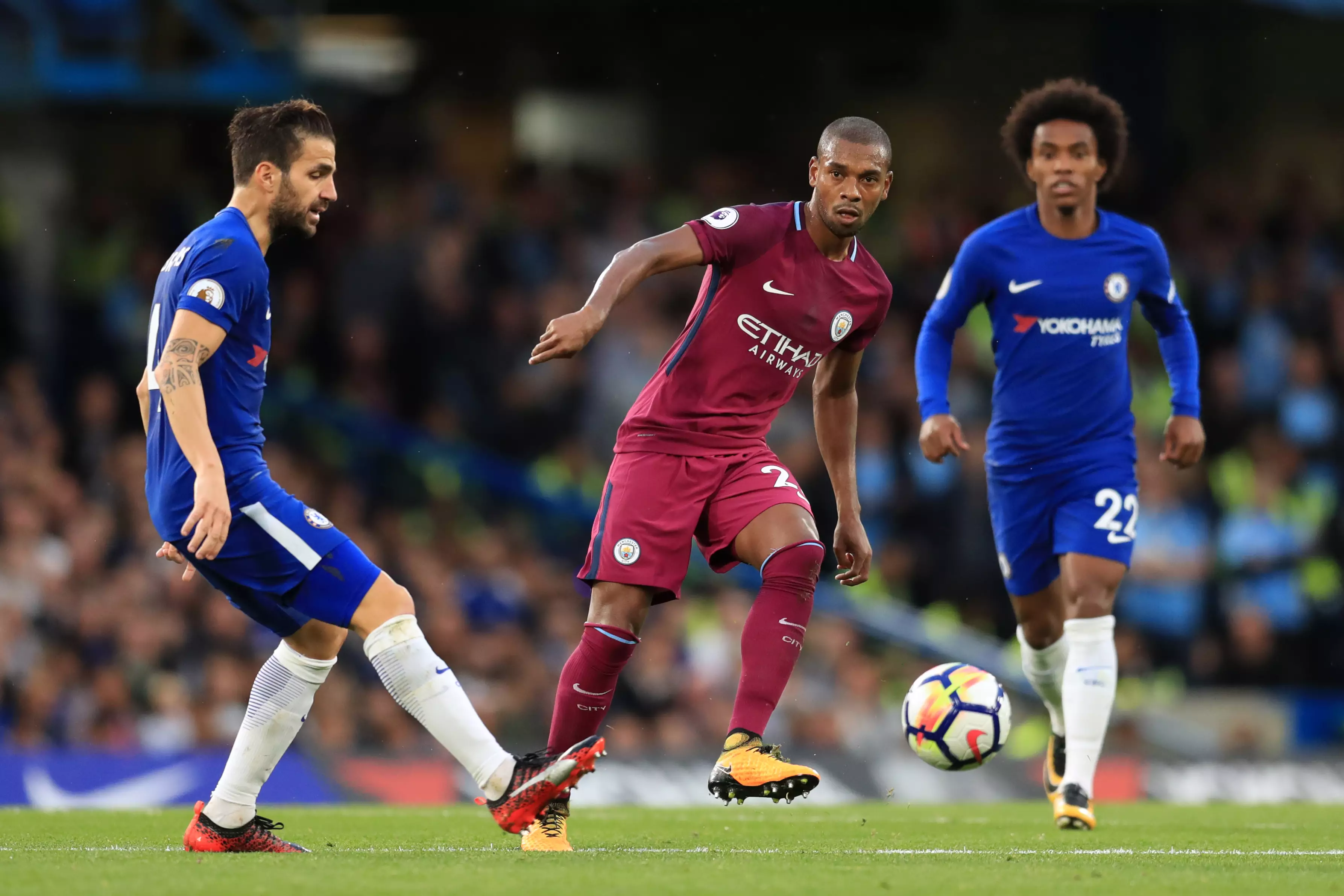 Fernandinho has been brilliant for City this season. Image: PA Images