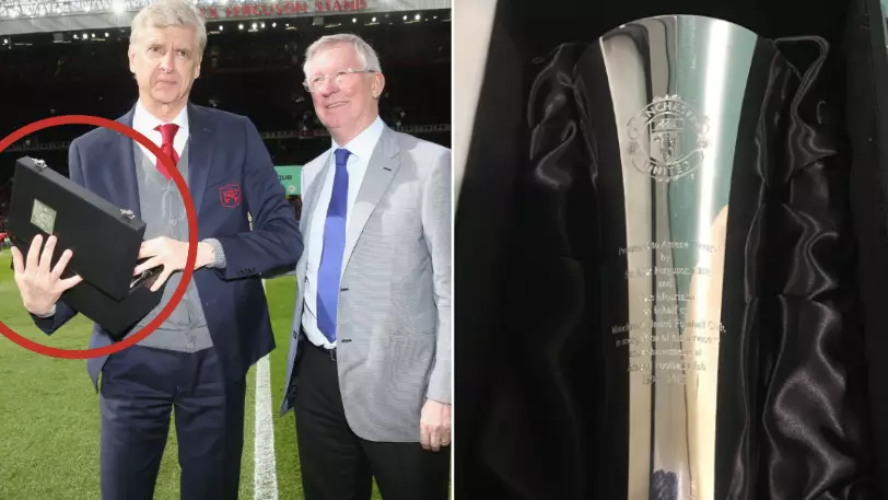 The Message Engraved On The Gift Sir Alex Presented To Arsene Wenger