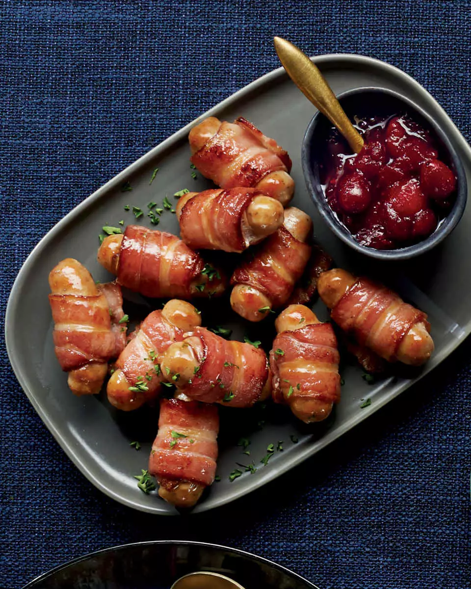 Traditionalists may prefer the typical pigs in blankets for Christmas Day.