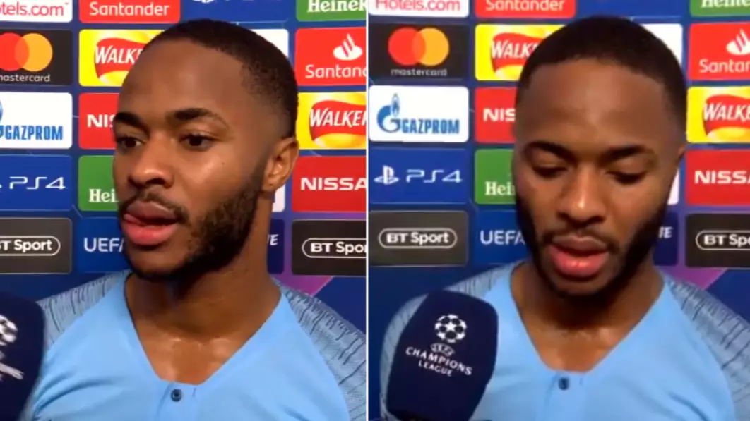 Raheem Sterling Sends Message To The Referee In 'Humble' Post-Match Interview