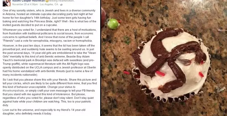 Group Of Teens Give Swastika Cupcake To Jewish Friend For Her Birthday