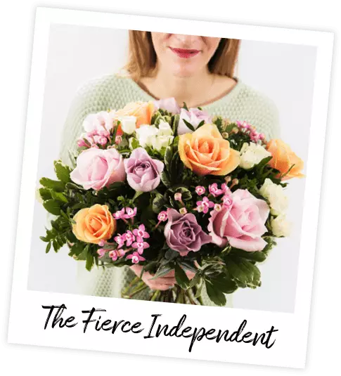 Inspired by Selena Gomez, The Fierce Independent bouquet is pet-friendly and features 3 varieties of rose (
