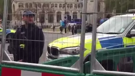 Armed Police Close Off Whitehall Following Incident Near Downing Street