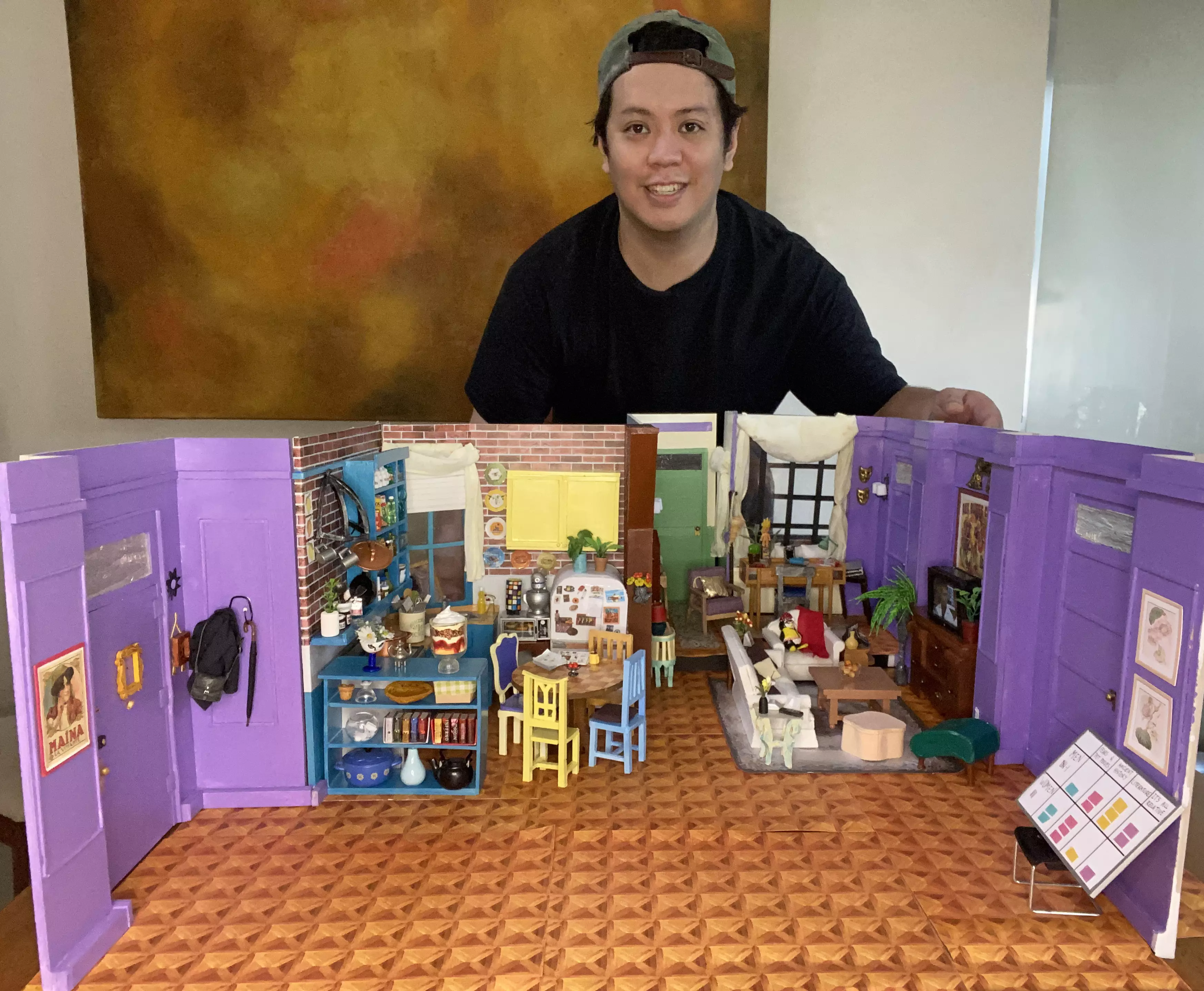 Man Spends Lockdown Building Exact Replica Of Apartment From Friends